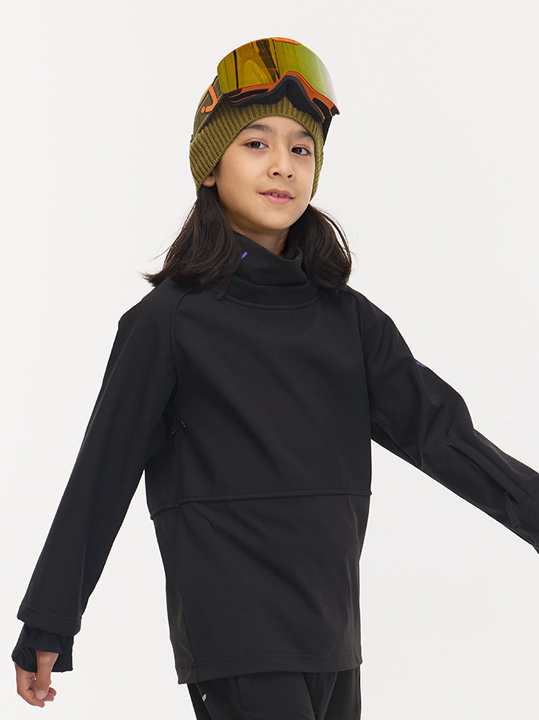 Kids' Turtleneck Snow Crew Mid-Layer Sweatshirt