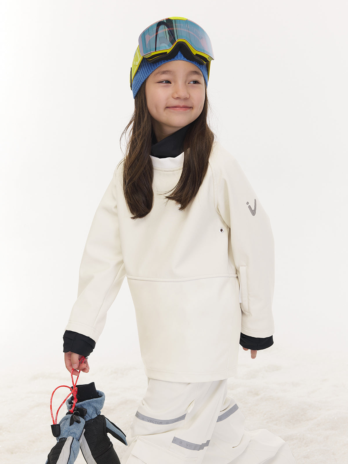 Vector Kids' Ski & Snowboard Mid-Layer Sweatshirt Waterproof Snow