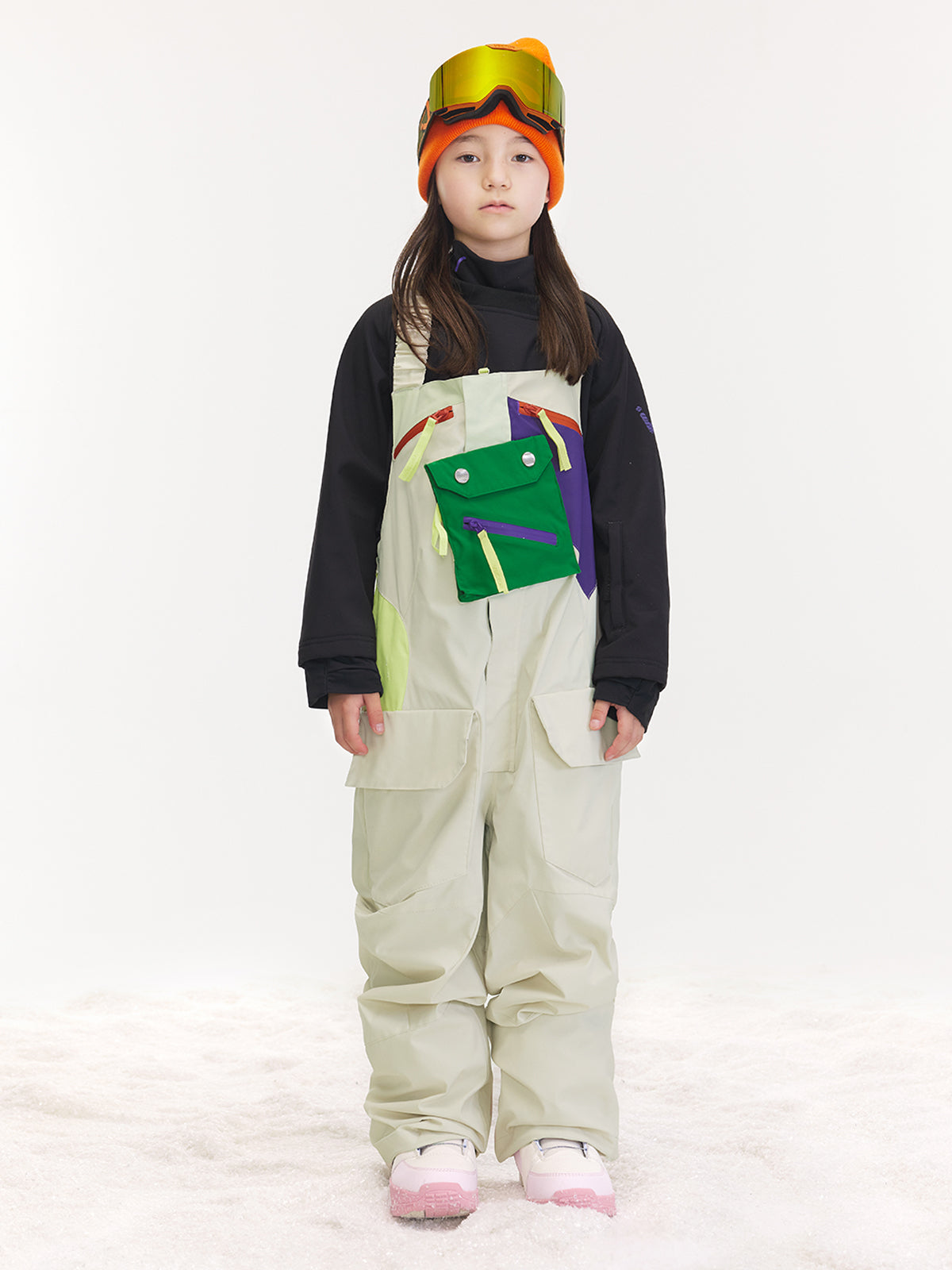 Kids' Snowpark Detachable Pocket Bib Pants