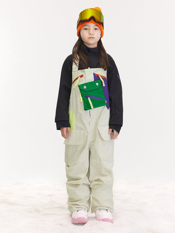 Kids' Snowpark Detachable Pocket Bib Pants