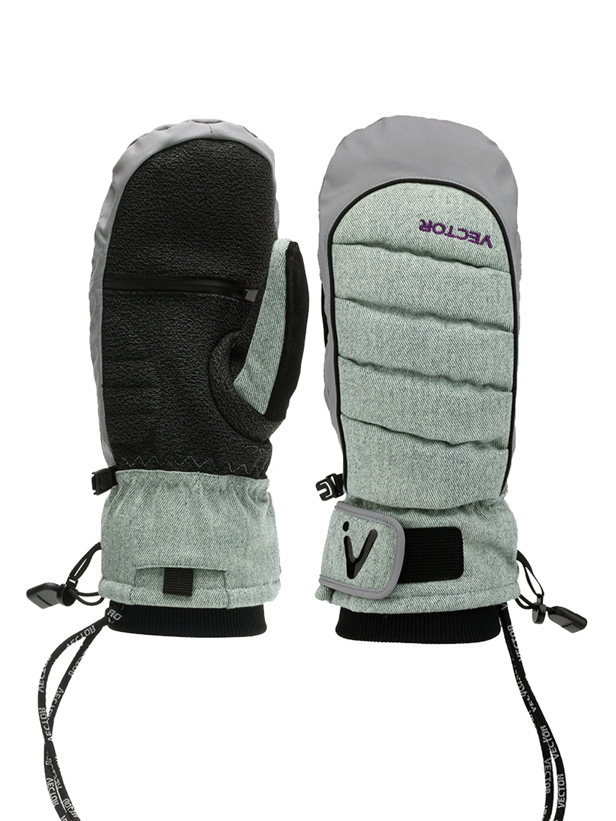 Glide Kevlar 3-in-1 Snowboard & Ski Mittens With Wrist Guard