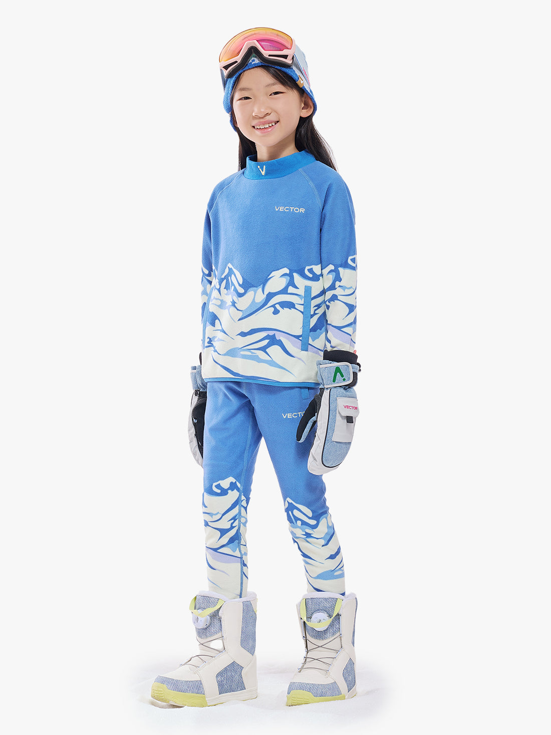 Kids' Fuzzy Fleece Base Layer Set