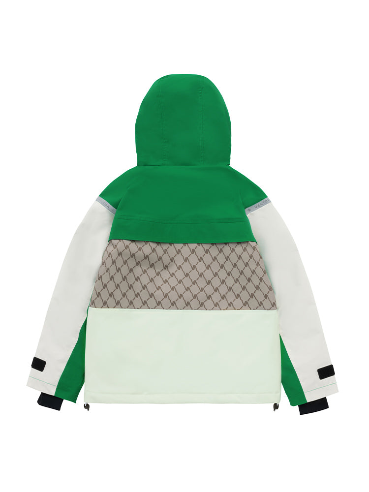 VECTOR-Women's Meteor 2L Anorak Jacket Checker-green