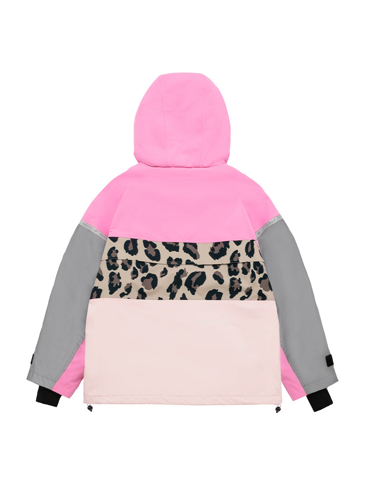 VECTOR-Women's Meteor 2L Anorak Jacket Leopard-pink