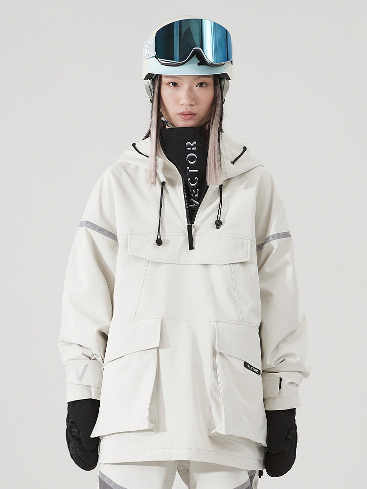 VECTOR-Women's Meteor 2L Anorak Jacket White