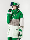 VECTOR-Women's Meteor 2L Anorak Jacket Checker-green