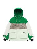 VECTOR-Women's Meteor 2L Anorak Jacket Checker-green