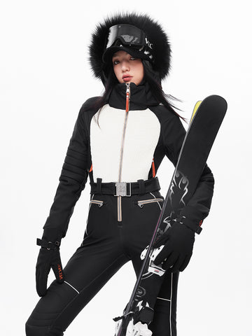 Ferra Faux Fur Down Ski Suit