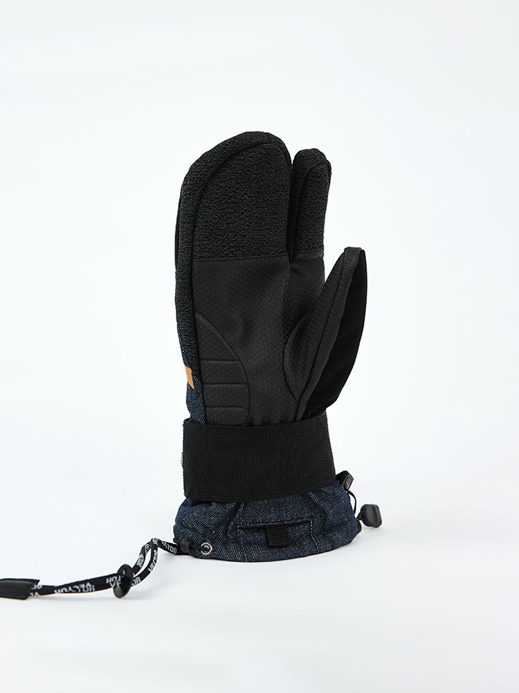 Mens ski mittens with fingers inside on sale