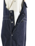 VECTOR-Women's Dusk Denim Bib Pants-Navy Blue