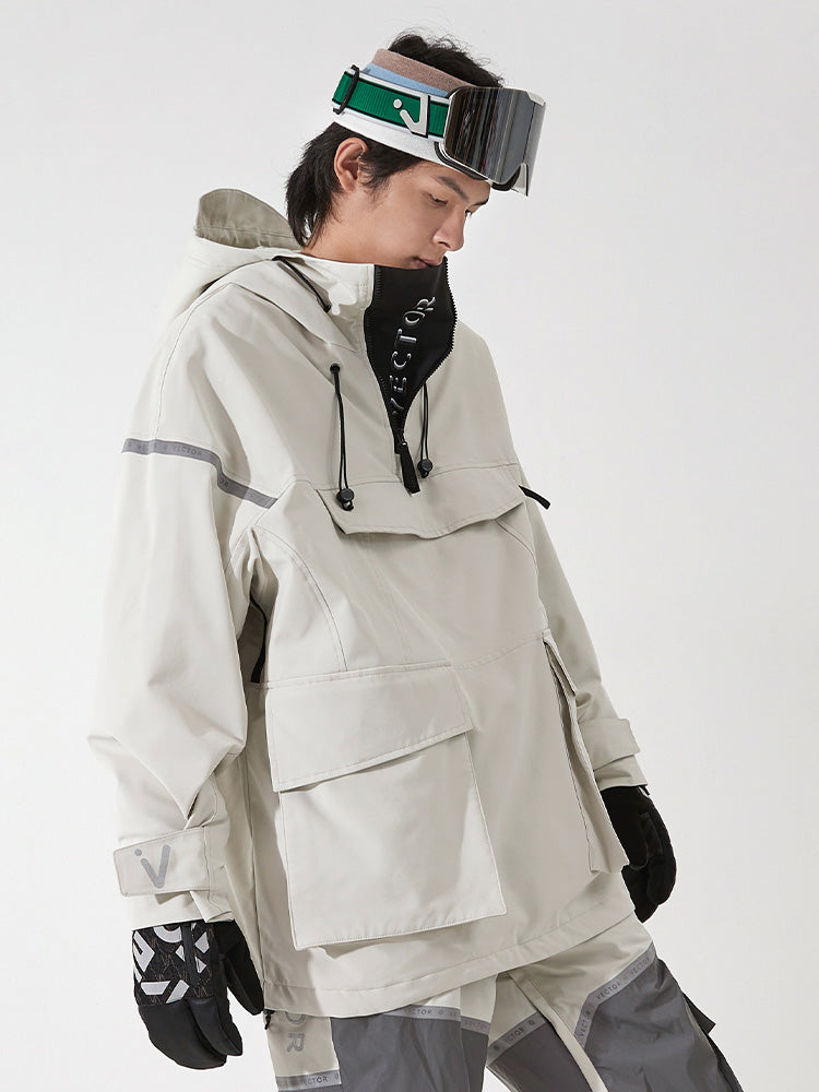 VECTOR-Men's Meteor 2L Anorak Jacket White